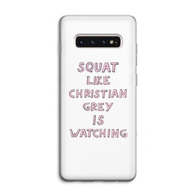 Christian Grey: Samsung Galaxy S10 4G Transparant Hoesje