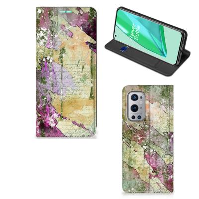 Bookcase OnePlus 9 Pro Letter Painting Bookcase OnePlus 9 Pro Letter Painting