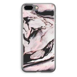 Roze stroom: iPhone 8 Plus Transparant Hoesje