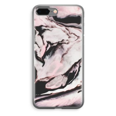 Roze stroom: iPhone 8 Plus Transparant Hoesje