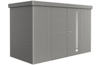 Biohort Metalen tuinhuis Neo - Dubbele deur - Kwartsgrijs - 1D (348x180 cm)- Plat dak- Metaal- Biohort Biohort Metalen tuinhuis Neo - Dubbele deur - Kwartsgrijs - 1D (348x180 cm)- Plat dak- Metaal- Biohort