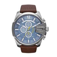 Diesel Mega Chief quartz uurwerk blauwe wijzerplaat Herenhorloge DZ4281