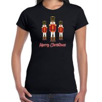 Fout kersttrui t-shirt voor dames - Notenkrakers - zwart - piemel/penis - thumbnail