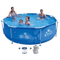 Wehncke Frame Pool 300x76 cm Blauw