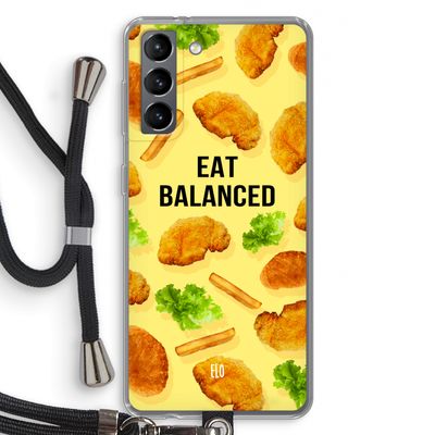 Eat Balanced: Samsung Galaxy S21 Transparant Hoesje met koord