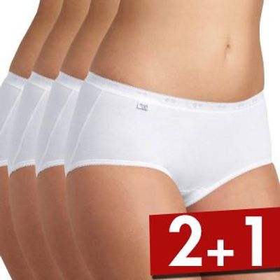 Sloggi 4 stuks Basic Plus Midi