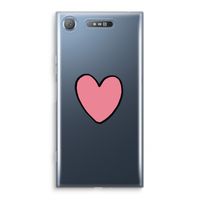 Hartje: Sony Xperia XZ1 Transparant Hoesje