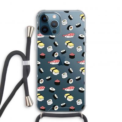 Sushi time: iPhone 12 Pro Transparant Hoesje met koord