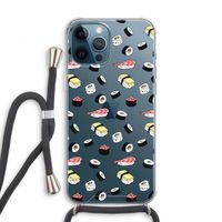 Sushi time: iPhone 12 Pro Transparant Hoesje met koord