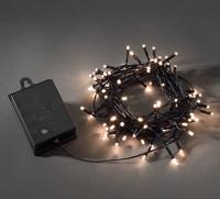 Konstsmide 3728-100 Micro-lichtketting Buiten werkt op batterijen Aantal lampen 80 LED Warmwit - thumbnail