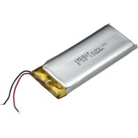 Renata ICP50123PS-03 Speciale oplaadbare batterij Prismatisch Kabel LiPo 3.7 V 130 mAh