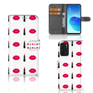 OPPO Reno6 5G Telefoon Hoesje Lipstick Kiss