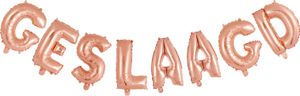 Folieletters Geslaagd Rose Goud