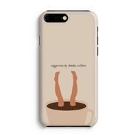 Aggressively drinks coffee: iPhone 8 Plus Volledig Geprint Hoesje