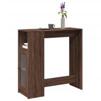 Bartafel met rekken 101x40x103,5 cm bewerkt hout bruin eiken