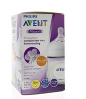 Philips AVENT 1 fles van 125 ml Natural-babyfles - thumbnail