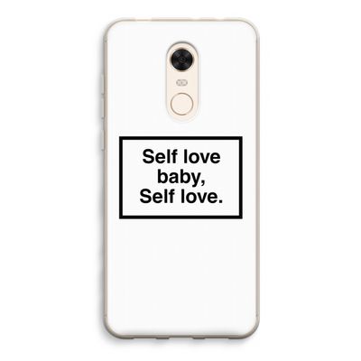 Self love: Xiaomi Redmi 5 Transparant Hoesje