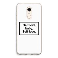 Self love: Xiaomi Redmi 5 Transparant Hoesje