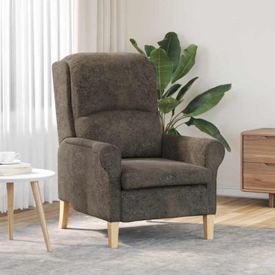 Fauteuil Donkergrijs 76 x 94 x 102 cm Kunstleer