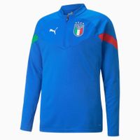 FIGC Player Training 1/4 Zip Top Ultra Blue-Puma White - thumbnail