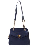 CHANEL Pre-Owned sac porté épaule à loquet CC (1994) - Bleu - thumbnail