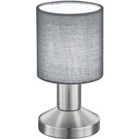 LED Tafellamp - Tafelverlichting - Trion Garno - E14 Fitting - Rond - Mat Grijs - Aluminium - thumbnail