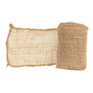 Juteband naturel van 10 x 300 cm - 3x - Hobby/knutselmateriaal - Decoratie banden - Jute band/rand