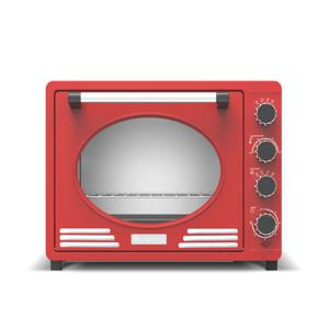 TurboTronic EV35R Retro Elektrische Oven - 35 liter - Rood