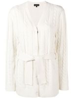 Cashmere In Love cashmere blend cable knit cardigan - Blanc