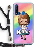 Chibi Maker vrouw: Huawei P20 Lite (2019) Transparant Hoesje met koord