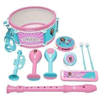 Lexibook - Gabby en het Magische Huis Muziekset - 7 instrumenten - Opbergruimte in de trommel