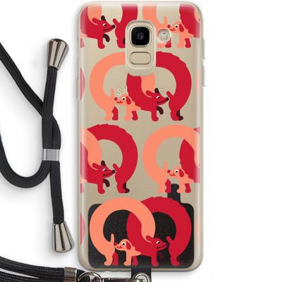 Dogs: Samsung Galaxy J6 (2018) Transparant Hoesje met koord