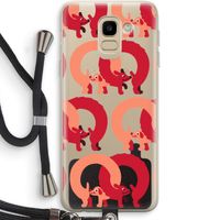 Dogs: Samsung Galaxy J6 (2018) Transparant Hoesje met koord