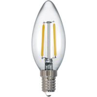LED Filament Lamp E14 Fitting 2W Warm Wit 2700K Transparant Glas