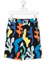 Stella McCartney Kids short à design colour block - Noir - thumbnail