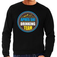 Apres ski trui Apres ski drinking team zwart heren - Wintersport sweater - Foute apres ski outfit - thumbnail