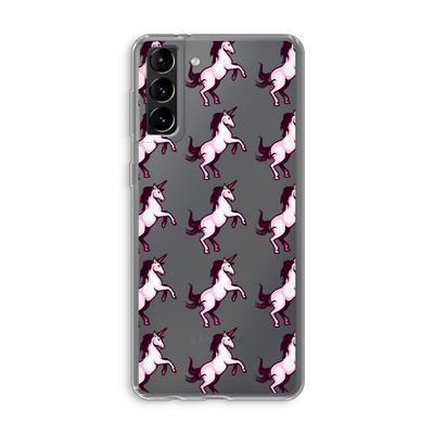 Musketon Unicorn: Samsung Galaxy S21 Plus Transparant Hoesje