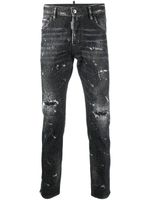 DSQUARED2 jean skinny Skater à ornements - Noir