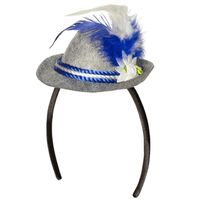 Verkleed diadeem/mini hoedje oktoberfest Tiroler - volwassenen - Carnaval   -