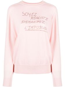 Sonia Rykiel pull à ornements strassés - Rose