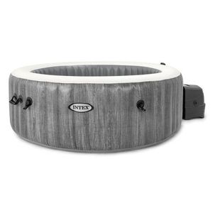 Intex opblaasbare spa greywood deluxe 4 persoons