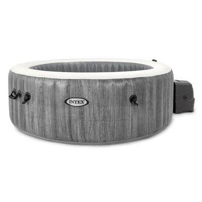 Intex opblaasbare spa greywood deluxe 4 persoons