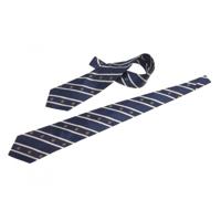 Captain&apos;s Collection Zijde Stropdas Navy / Gestreept Met Anker Default