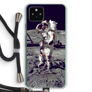 Spaceman: Pixel 5a 5G Transparant Hoesje met koord