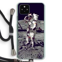 Spaceman: Pixel 5a 5G Transparant Hoesje met koord