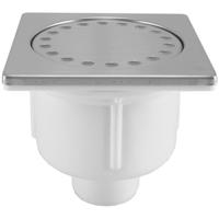 Riko Doucheput - met Onderuitlaat - Kunststof - 10x10cm - RVS