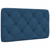 Hoofdbordkussen 80 cm stof blauw