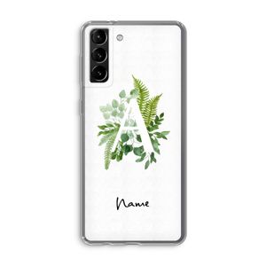 Green Brush: Samsung Galaxy S21 Plus Transparant Hoesje