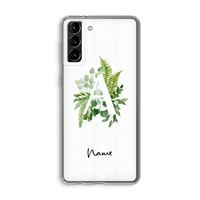 Green Brush: Samsung Galaxy S21 Plus Transparant Hoesje