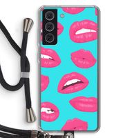 Bite my lip: Samsung Galaxy S21 FE Transparant Hoesje met koord
